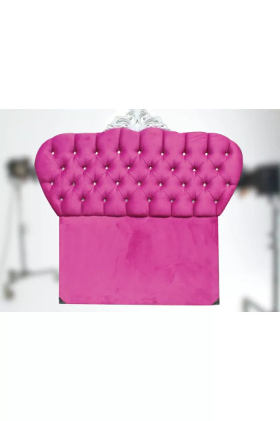 Tête de lit Alc Avant-garde Modèle CM matelassé tissu rose couleur Rembourrage fait main