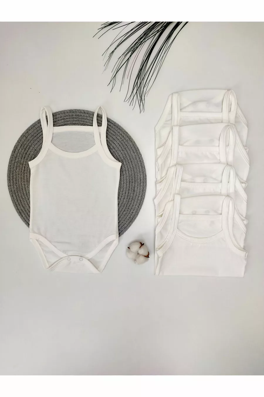 Lot de 5 bodies à bretelles en maille avec boutons-pression pour bébé de 0 à 5 ans, débardeur, sortie de maternité pour nouveau-né, fille garçon enfant