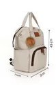 Sac à dos de soins pour bébé avec support de sangle et sac à bandoulière Mommy Bag avec porte-clés en cadeau, ensemble de 2 pièces