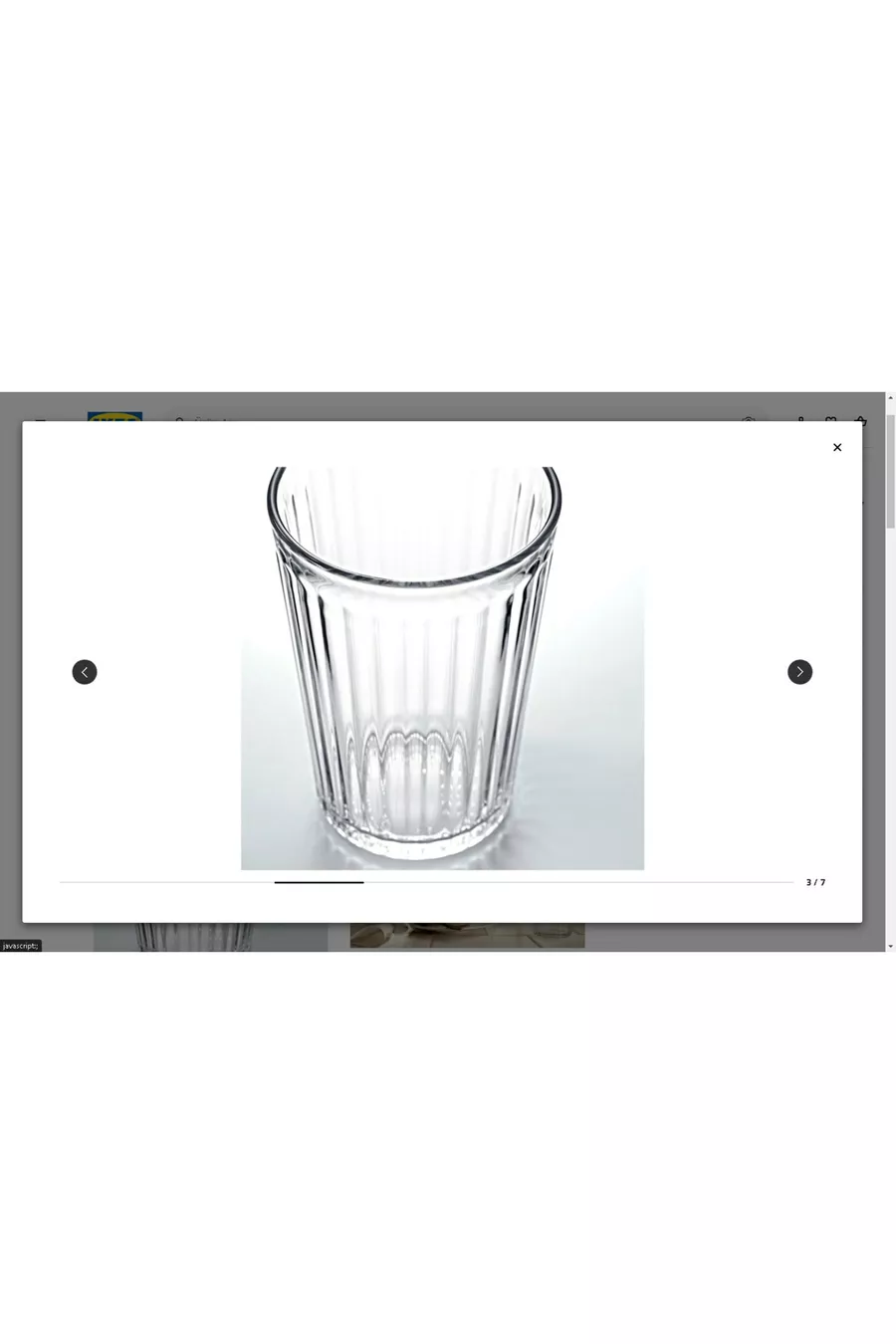 Set de verres VARDAGEN, en verre,  cl, 6 pièces