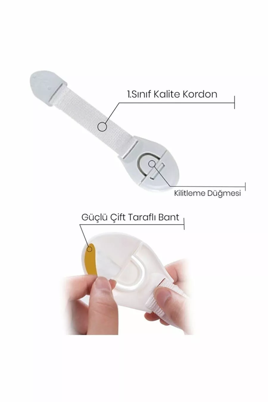  Verrous de sécurité pour bébés et enfants pour armoires et tiroirs, serrure polyvalente pour enfants, super adhérence