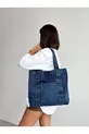 Sac en jean femme tendance modèle long à bretelles