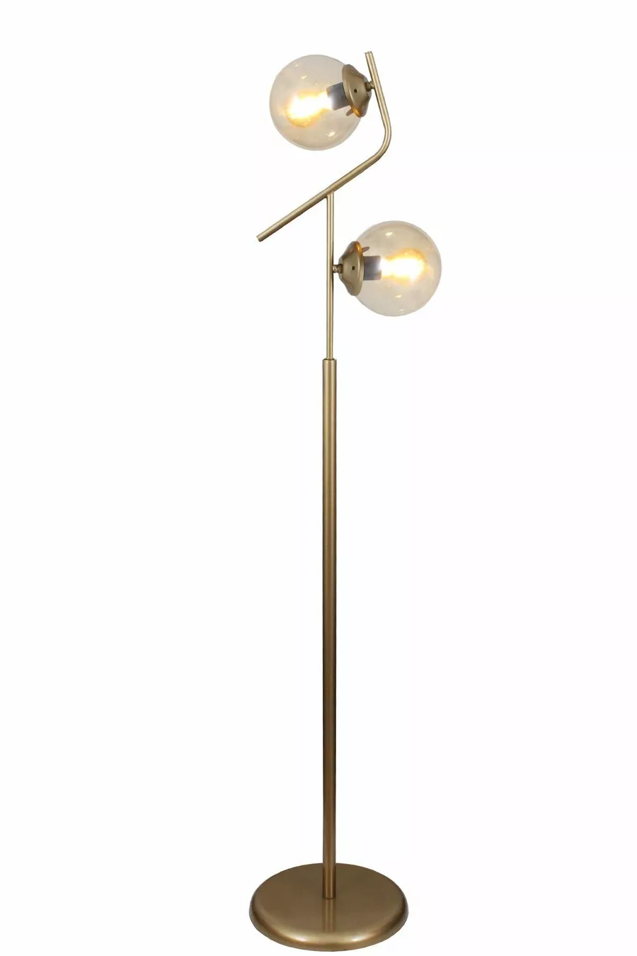 Lampadaire moderne Lugo 2 Li Eskitme à verre, Salon, Chambre à coucher, Lampadaire de salon