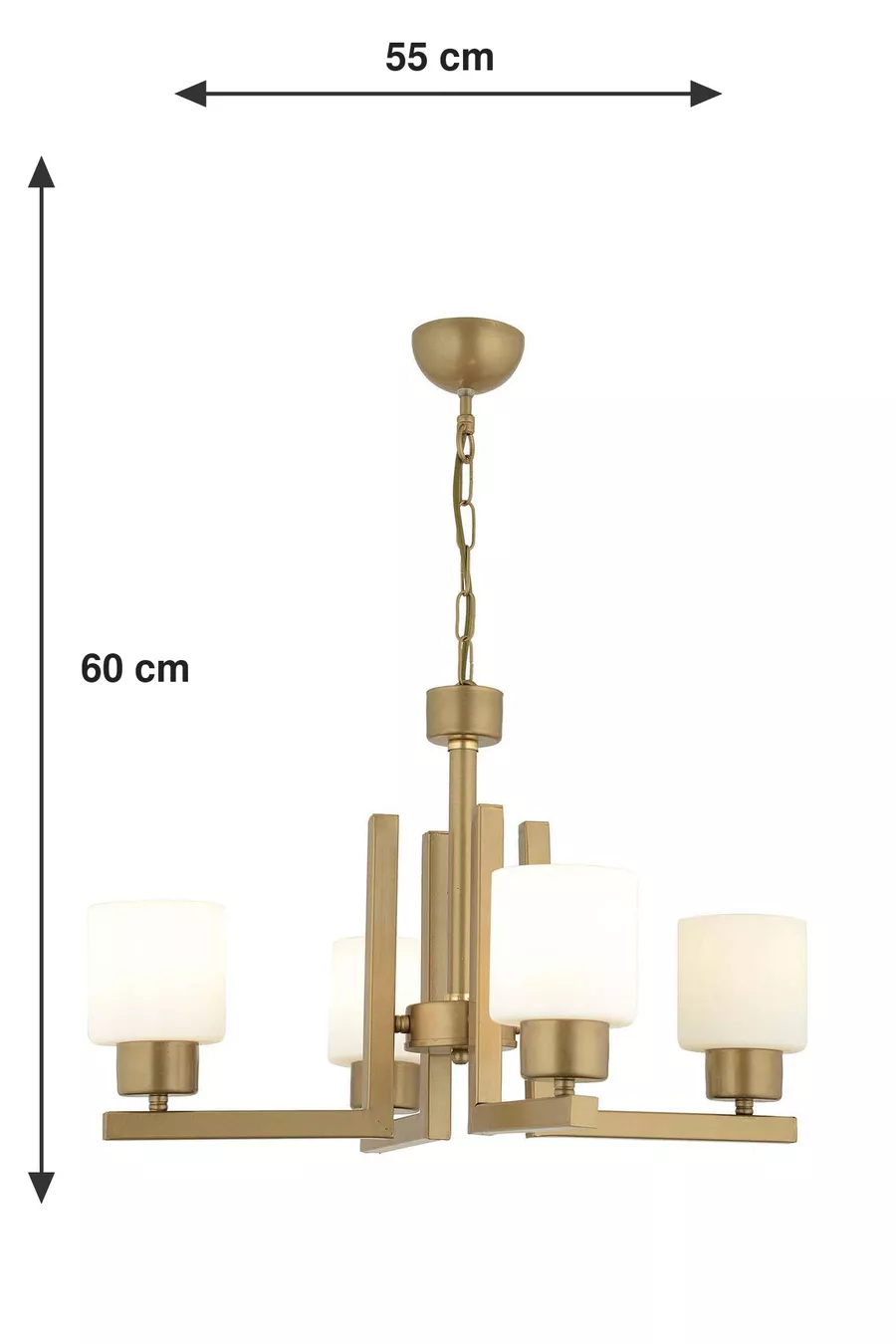Torqu 4 Luminaire Moderne pour Chambre d'Adolescent, Peint Vieilli Blanc avec Verre, Pour Chambre à Coucher et Salon