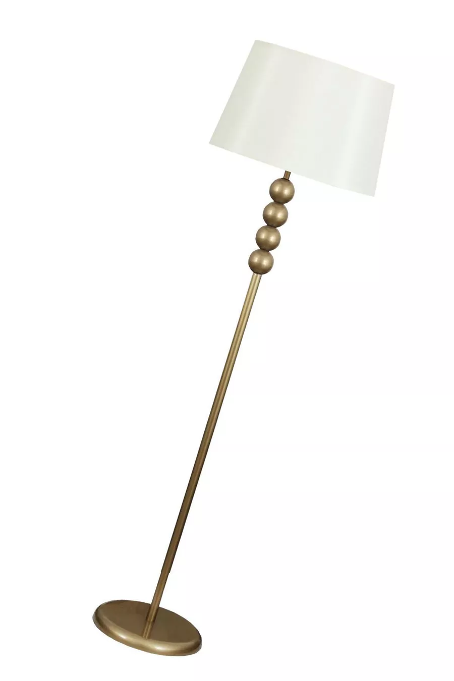 Lampadaire en métal vieilli avec pied, abat-jour crème, moderne, pour salon, chambre à coucher, salon