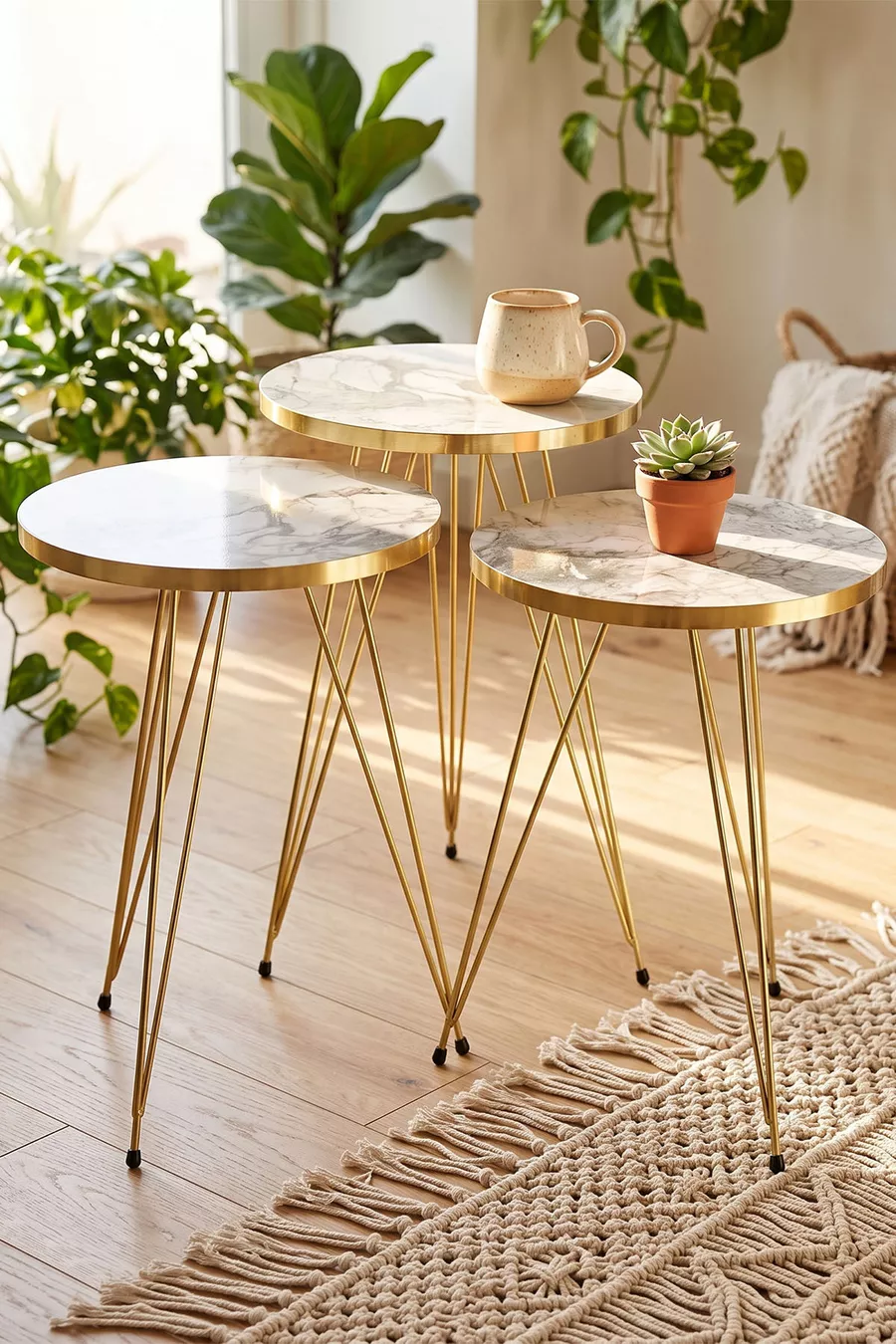 Table d'appoint Zigon Or Efes Fil