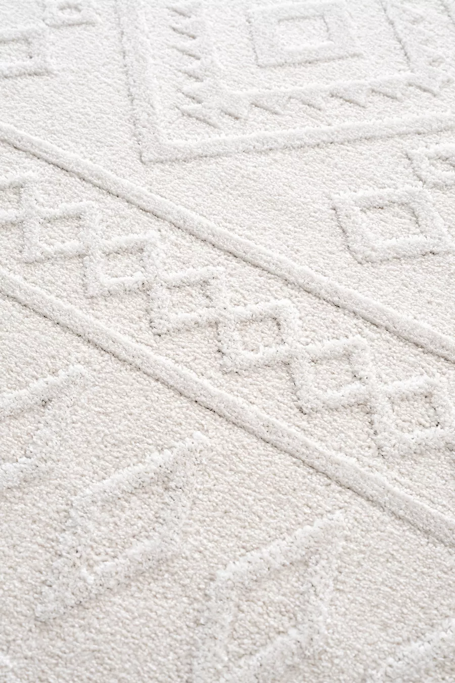 Tapis Malta Scandinave Crème pour Couloir Salon Séjour Chambre Cuisine Tapis Tissé à la Machine A