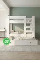 Ninnimo Jeune Blanc MDF  Lit Superposé Compatible avec Lit Enfant -1