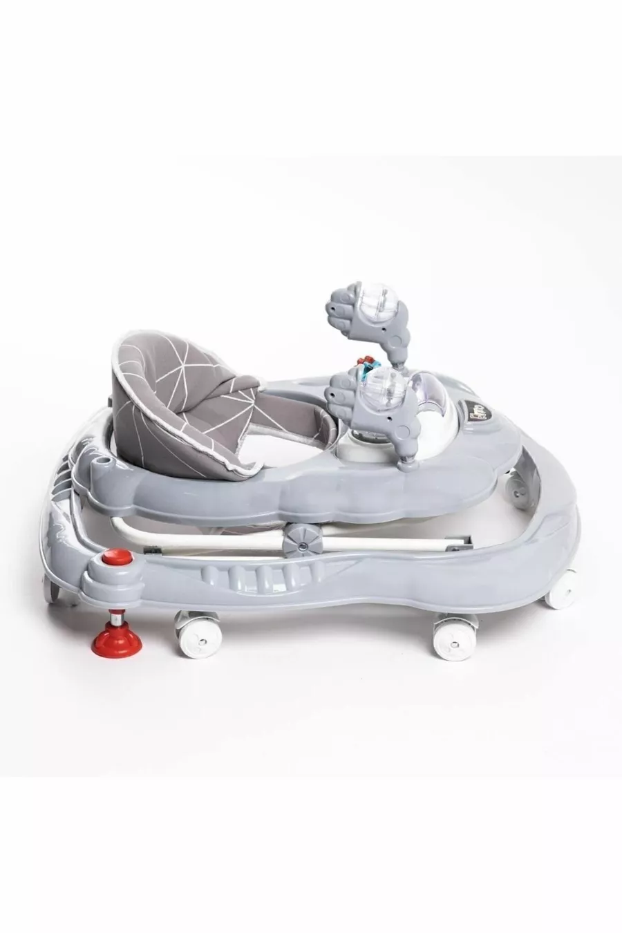 Trottine pour bébé Spider gris de luxe avec jouets, musique et lumière, à 3 vitesses