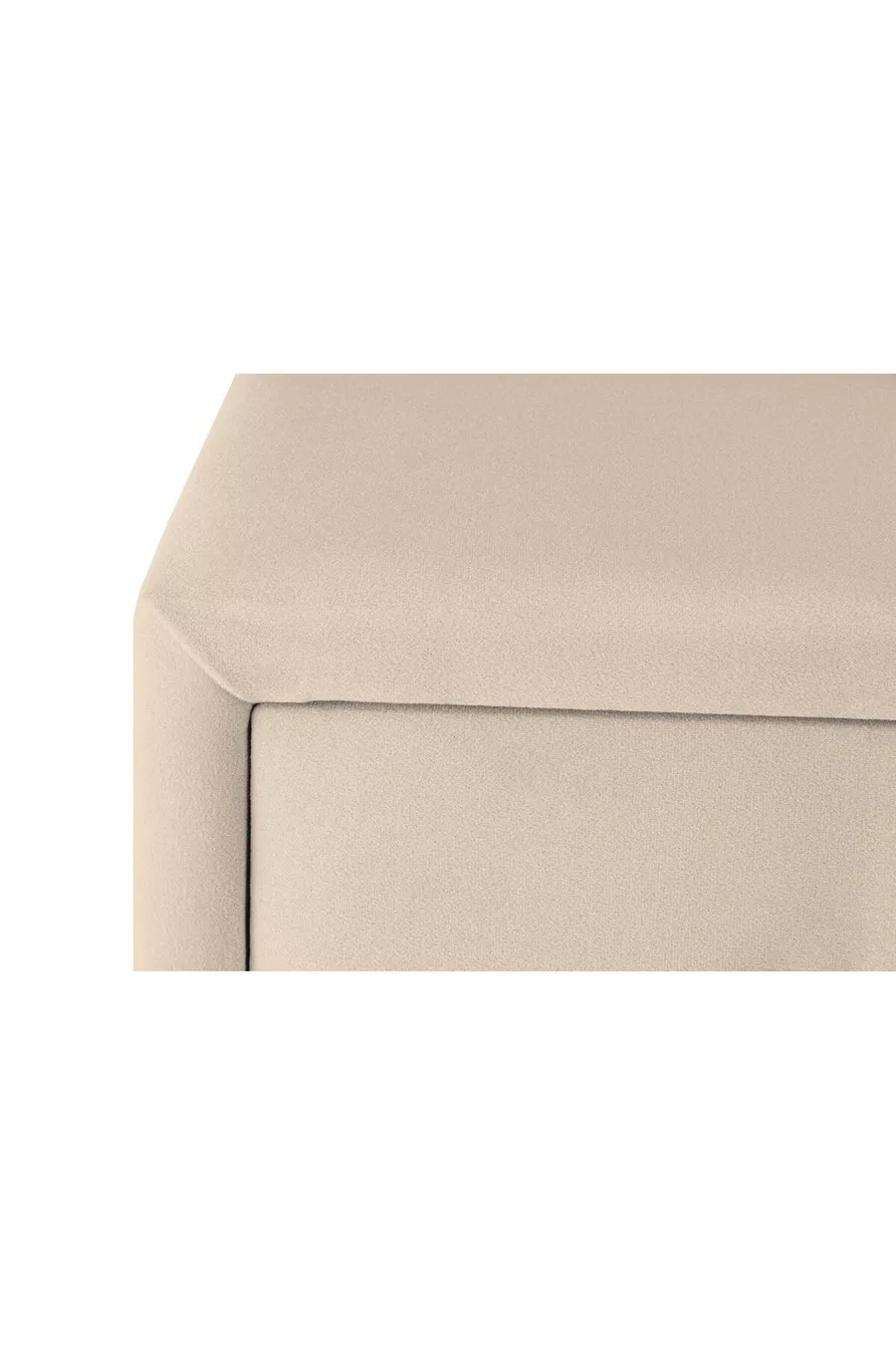 Table de chevet Doppia Linea Gold, à deux tiroirs