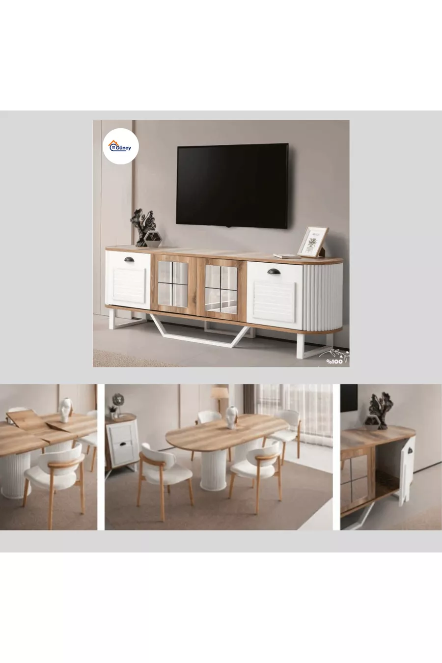 Ensemble Chambre à Coucher et Salle à Manger Pack Mariage