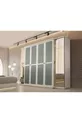 ENSEMBLE DE CHAMBRE À COUCHER LED SUR BASE MDF TURQUOISE