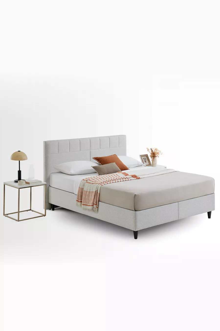 Lit à ressort Lento & Supreme Sleep, ensemble de 2 pièces avec tête de lit
