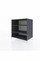 Commode Kronos 2 étagères Anthracite-Anthracite