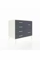 Commode Kronos 6 tiroirs Pierre de lune/Pierre de lune/Anthracite