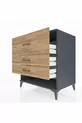 Commode Kronos 3 tiroirs Anthracite-Pin