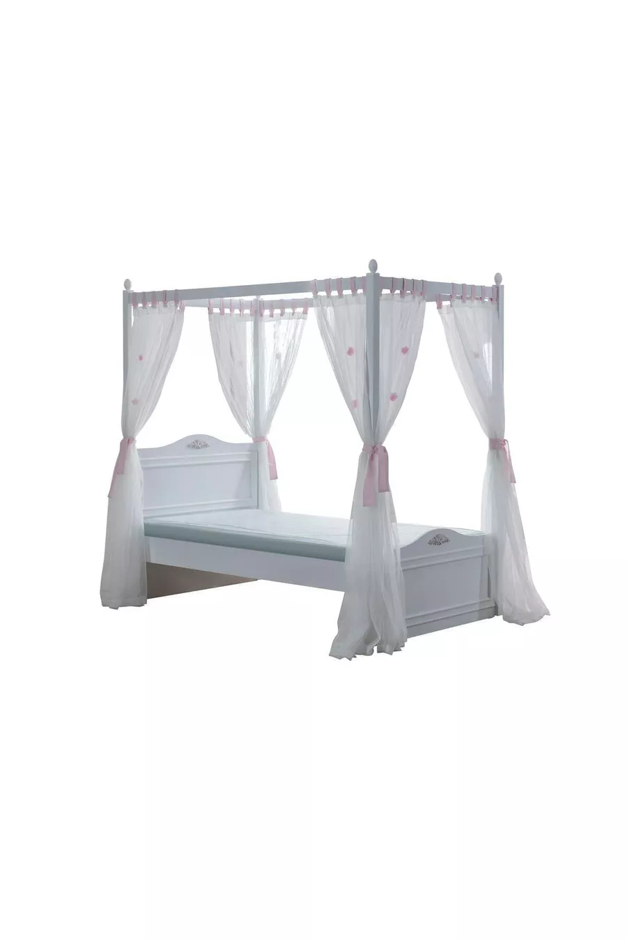 Ensemble de Chambre d'Isabella pour Jeunes X et Lit à Baldaquin X