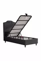 Base avec coffre Royal Lux Anthracite (TÊTE DE LIT ET MATELAS NON INCLUS)