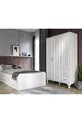 Ensemble de chambre Kartopu Country - Armoire à 3 portes, Lit superposé, Commode à 3 tiroirs, entièrement en MDF