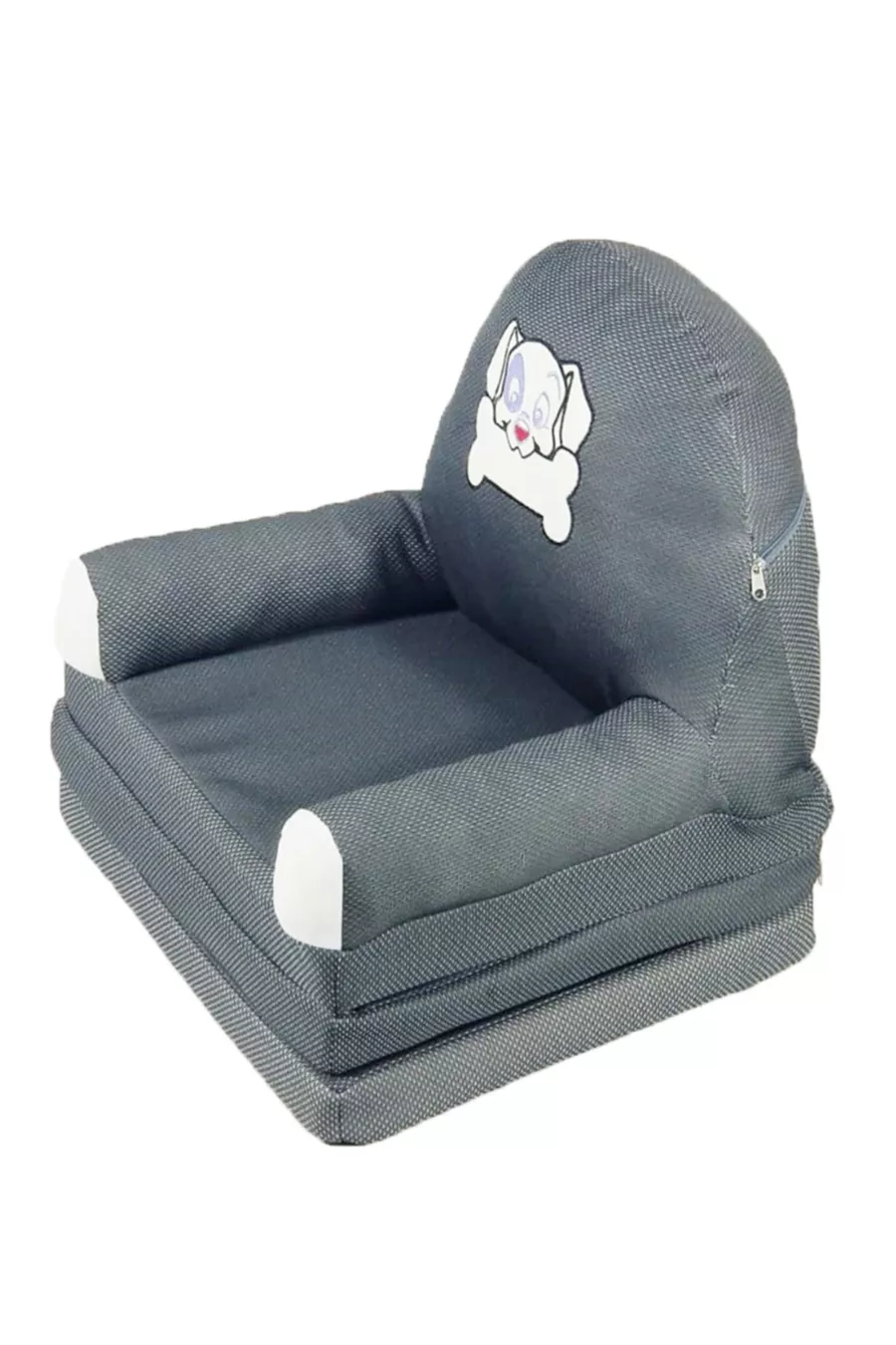 Chaise pour bébé et enfant pliable, lit portable, gris/dalmate