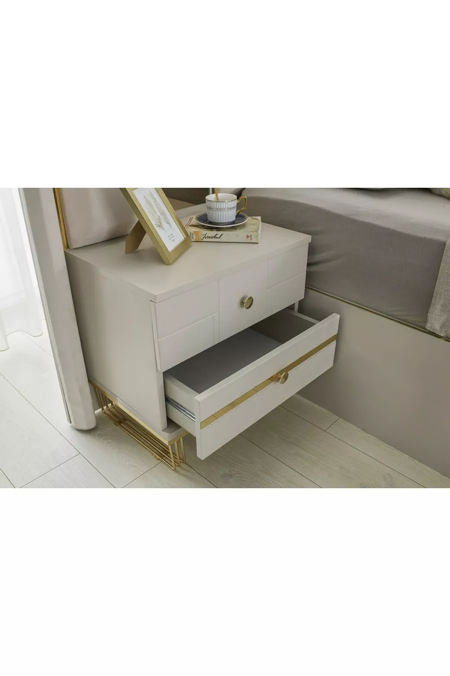ENSEMBLE DE CHAMBRE À COUCHER CEVAHİR EN MDF