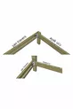 Lit tendance en bois massif naturel + 2 étagères simples pour le côté du lit offertes en cadeau
