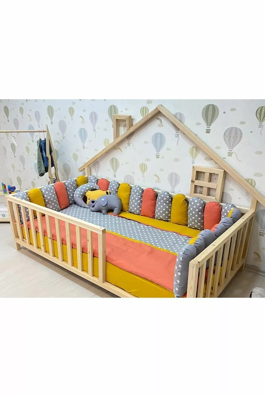 Lit Montessori en bois - Lit en bois massif - Lit pour enfants et bébés Montessori