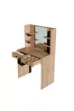  PANIER DE TABLE DE MAQUILLAGE CM MIROIR BRILLANT AVEC 2 TIROIRS
