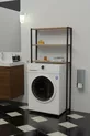 Étagère de rangement pour machine à laver, étagère de salle de bains, étagère au-dessus de la machine, étagère d'armoire en pin Atlantique