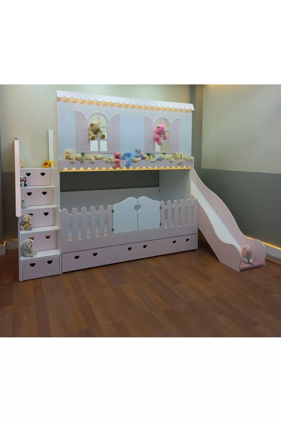LIT SUPERPOSÉ POUR ENFANT AVEC TOBOGGAN ALAÇATI