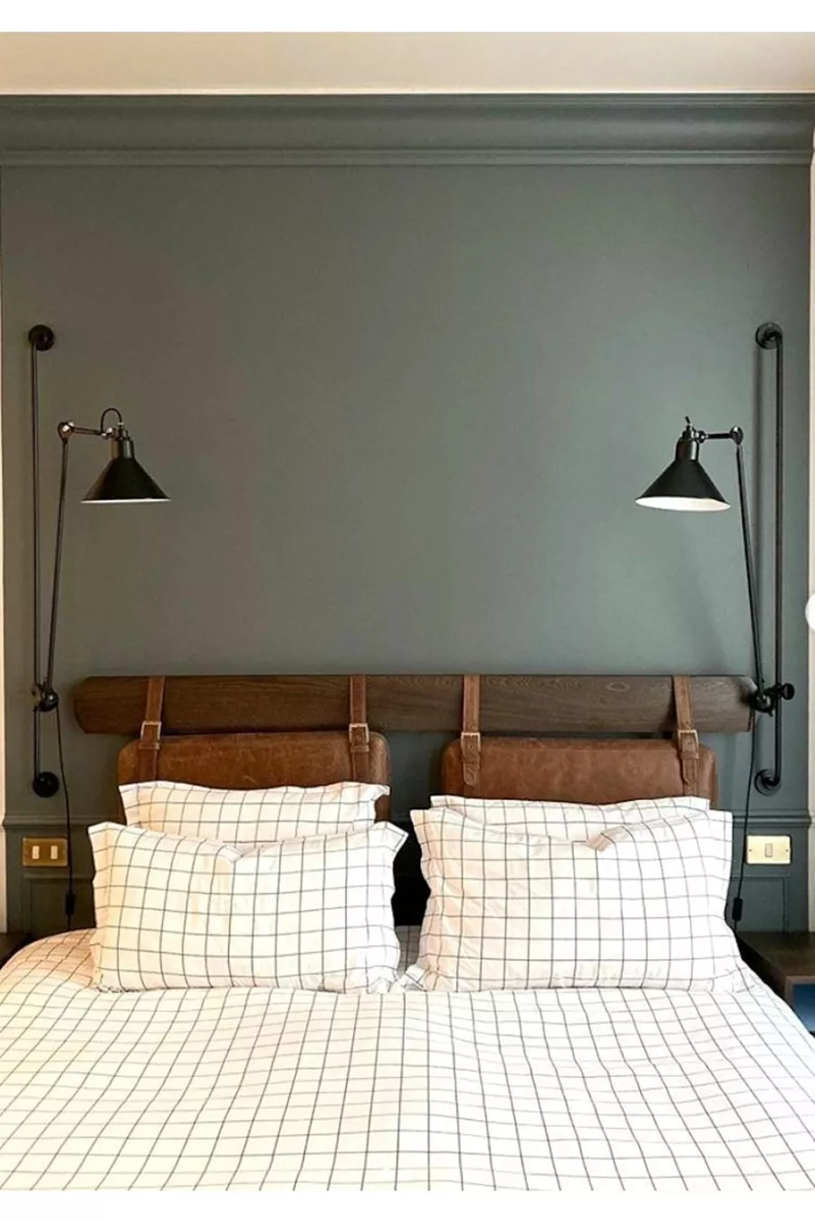 Tête de lit pour hôtel boutique, design de mur pour chambre, pour lit double et simple