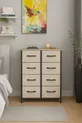 Commode à 8 tiroirs Organisateur de chambre à coucher Tiroirs en cuir Organisateur de chambre d'enfant
