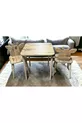 Ensemble table et chaises pour enfants en pin Zürafa, table d'activités, table de travail, 1 table et 2 chaises