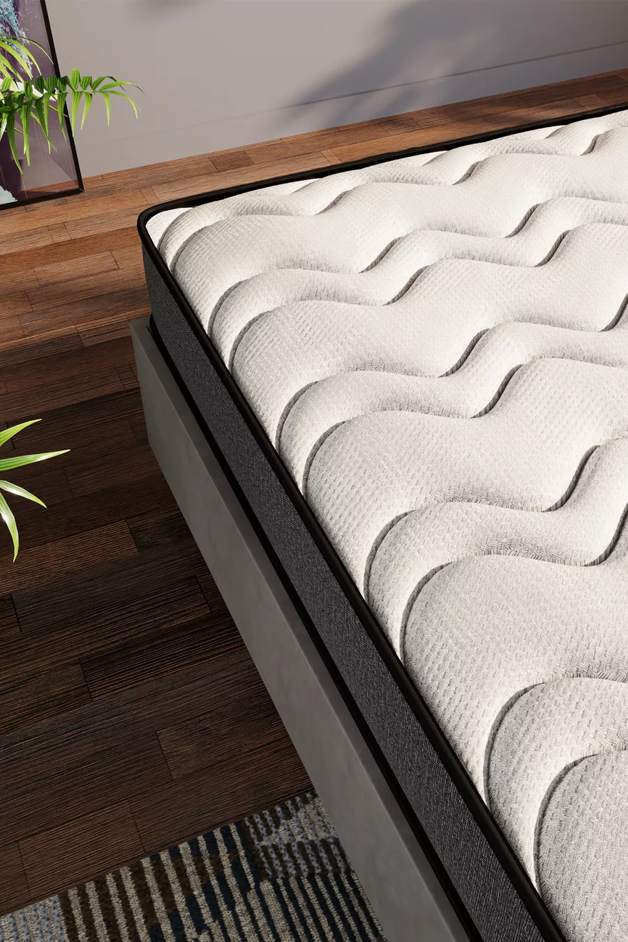 Lit, Matelas Mono Orthopédique Complet, Lit Simple, Options de Taille, Livraison Immédiate