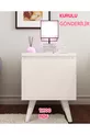 Table de chevet Gimli avec compartiment secret, MDF, assemblé, ne nécessite pas de montage