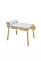 Table d'activité pour enfants Joykids en bois naturel avec rouleaux, table de jeu et bureau pour enfants