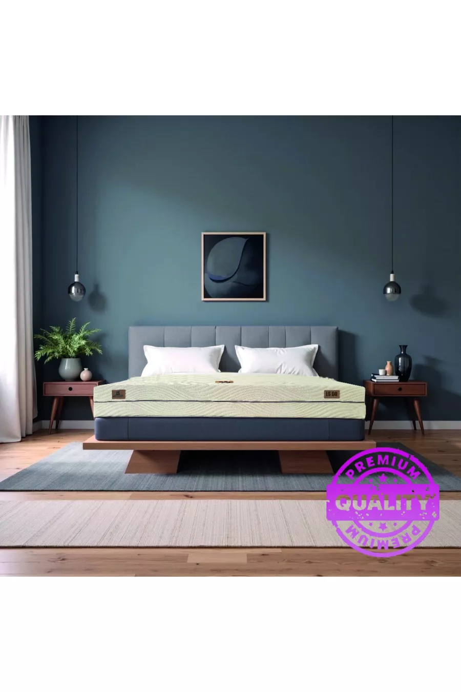 Matelas en latex naturel entièrement orthopédique avec housse lavable