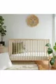Matelas de parc doux orthopédique en bambou et coton, linge de lit de parc avec fermeture éclair 7 cm