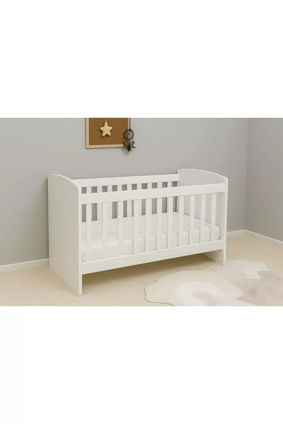 Berceau pour bébé à balancement profond avec hauteur réglable (Lit offert)