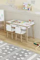 Table Montessori pour enfants - table de jeu - table d'activité - ensemble de table d'activités avec 2 chaises Panda