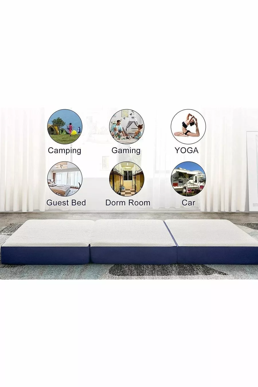 Matelas Visco Orthopédique Pliable Simple Armoni