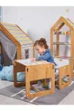 Table et chaise Montessori en bois pour activités et jeux pour enfants de 2 à 4 ans (1 table + 1 chaise)