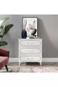 Commode moderne à 3 tiroirs Hayal blanche - Entièrement en MDF de qualité 1