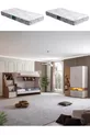 Lits superposés, lits superposés Milano 2 lits avec armoire à 3 portes et 2 matelas confort