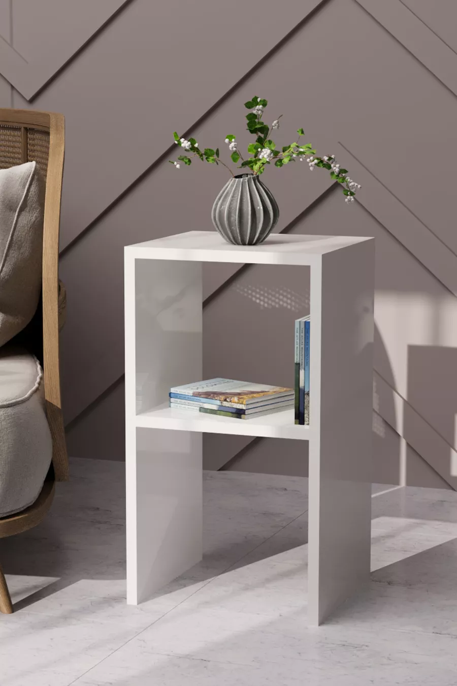 Table de chevet de chambre à coucher, chiffonnier polyvalent, table de chevet