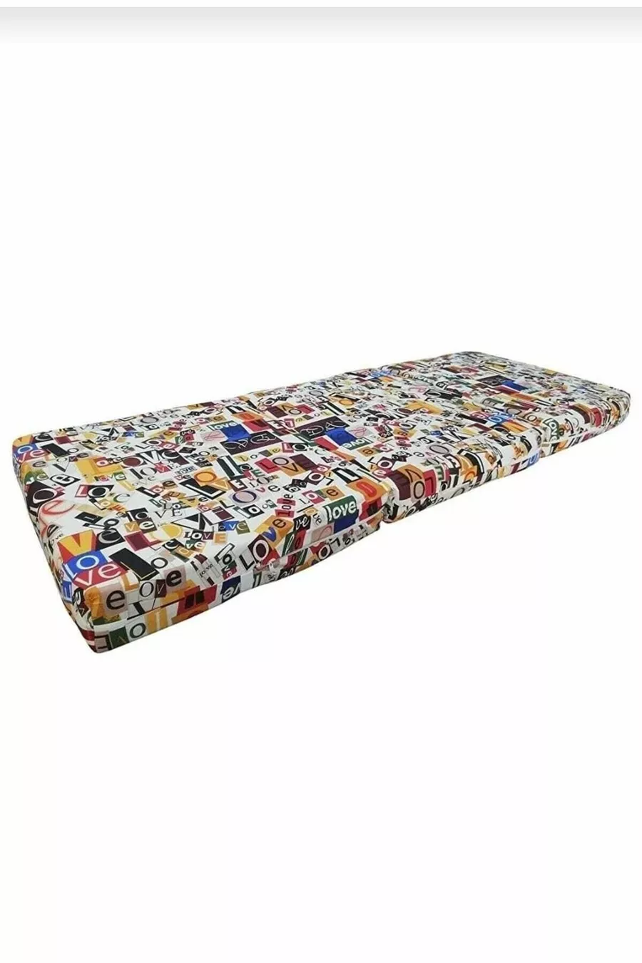 Lit pliant et matelas pliant en mousse simple 6 cm Motif Love