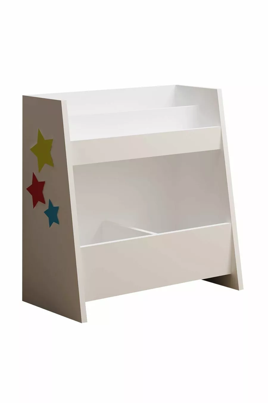 Bibliothèque Polyvalente Pikas Montessori  Cm Blanc en Aggloméré Classique  Cm