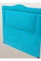 Titre DK Lit Simple Tissu Turquoise Plume Modèle Sculpté Fait Main