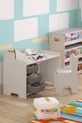 Bureau d'étude pour enfant Cm avec 3 paniers et chaise avec dossier pour enfant