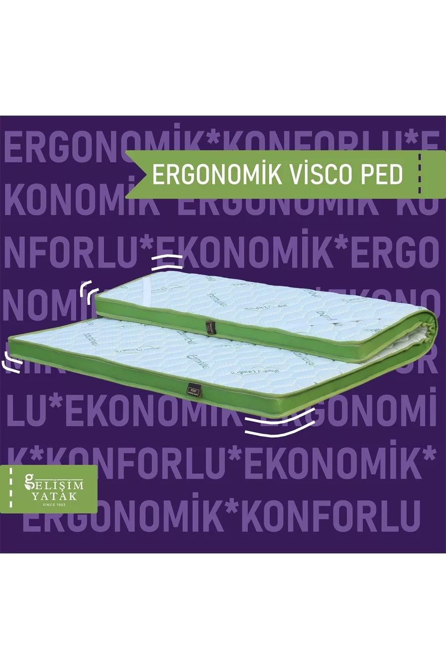 Coussin Visco ergonomique en tissu à fibres de bambou, toutes tailles